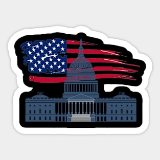 washington dc dc vintage Sticker